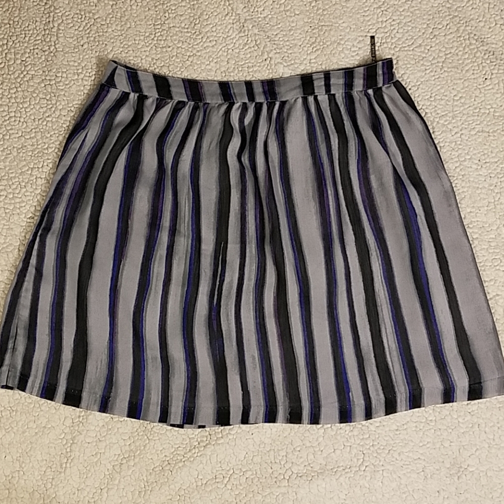 Richard Chai for Target Gray Striped Skirt Sz 9